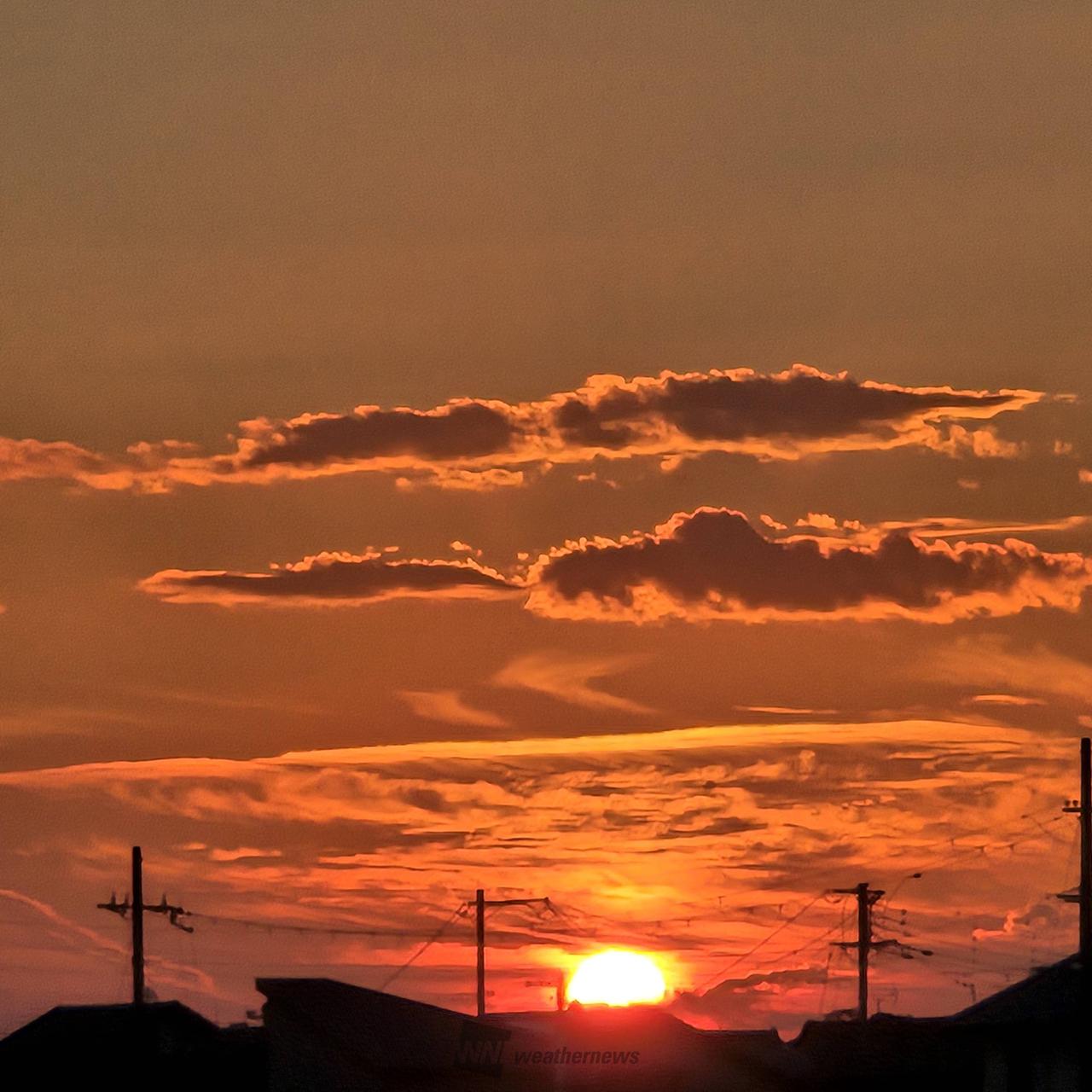 夕焼けタイム 注目の空の写真 ウェザーニュース