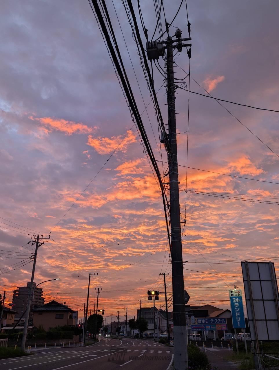 朝空・5：12・ ・日の出時刻・です。 | 千葉県君津市 | -♂甲斐の