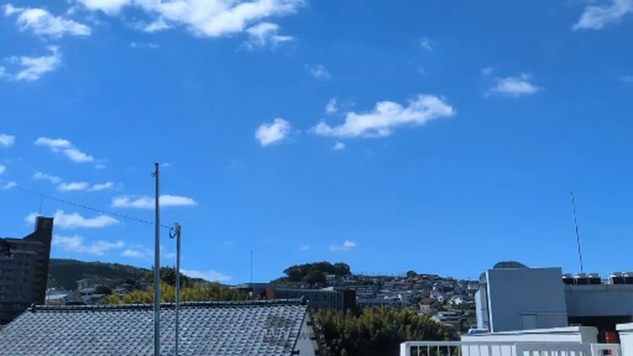 こんにちは。 青空が広がっています。 風 | 長崎県長崎市