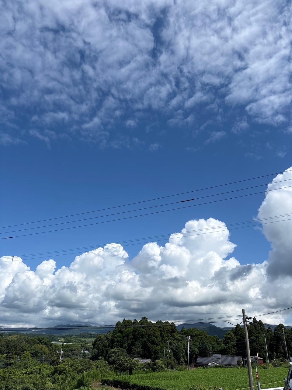 もくもくした雲☁️ 仕事終了✌️ これか | 鹿児島県南九州市 | じょい