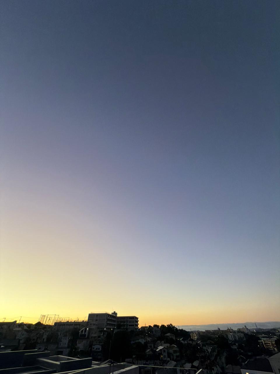 南東の空です涼し...