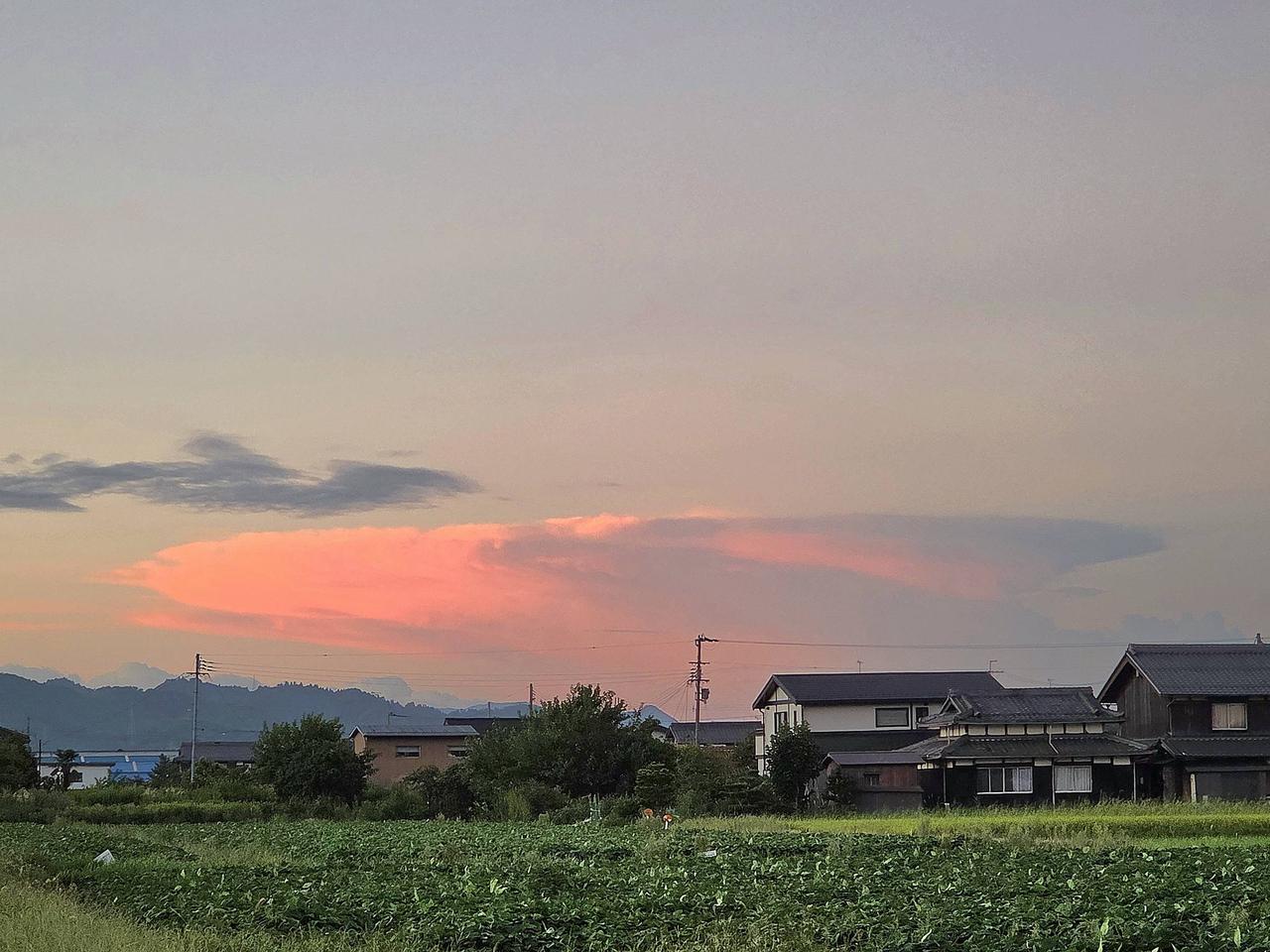 南の空遠くに大き...