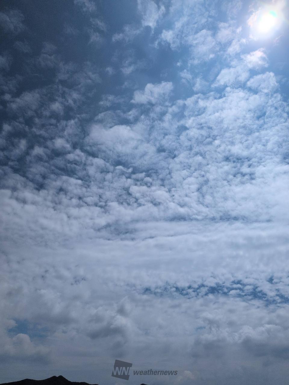 ひつじ雲…いろんな雲が 混じってます。 | 長崎県南松浦郡新上五島町