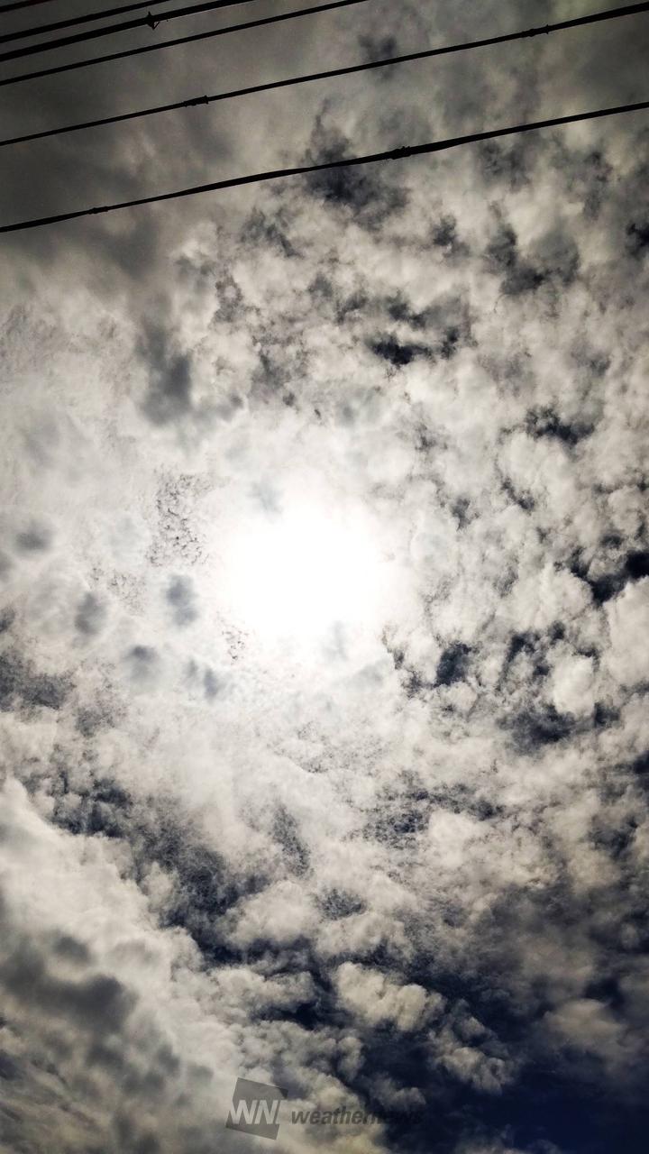 雲の中で、日差しがもがいてます。 思った | 山口県下松市 | ZX14