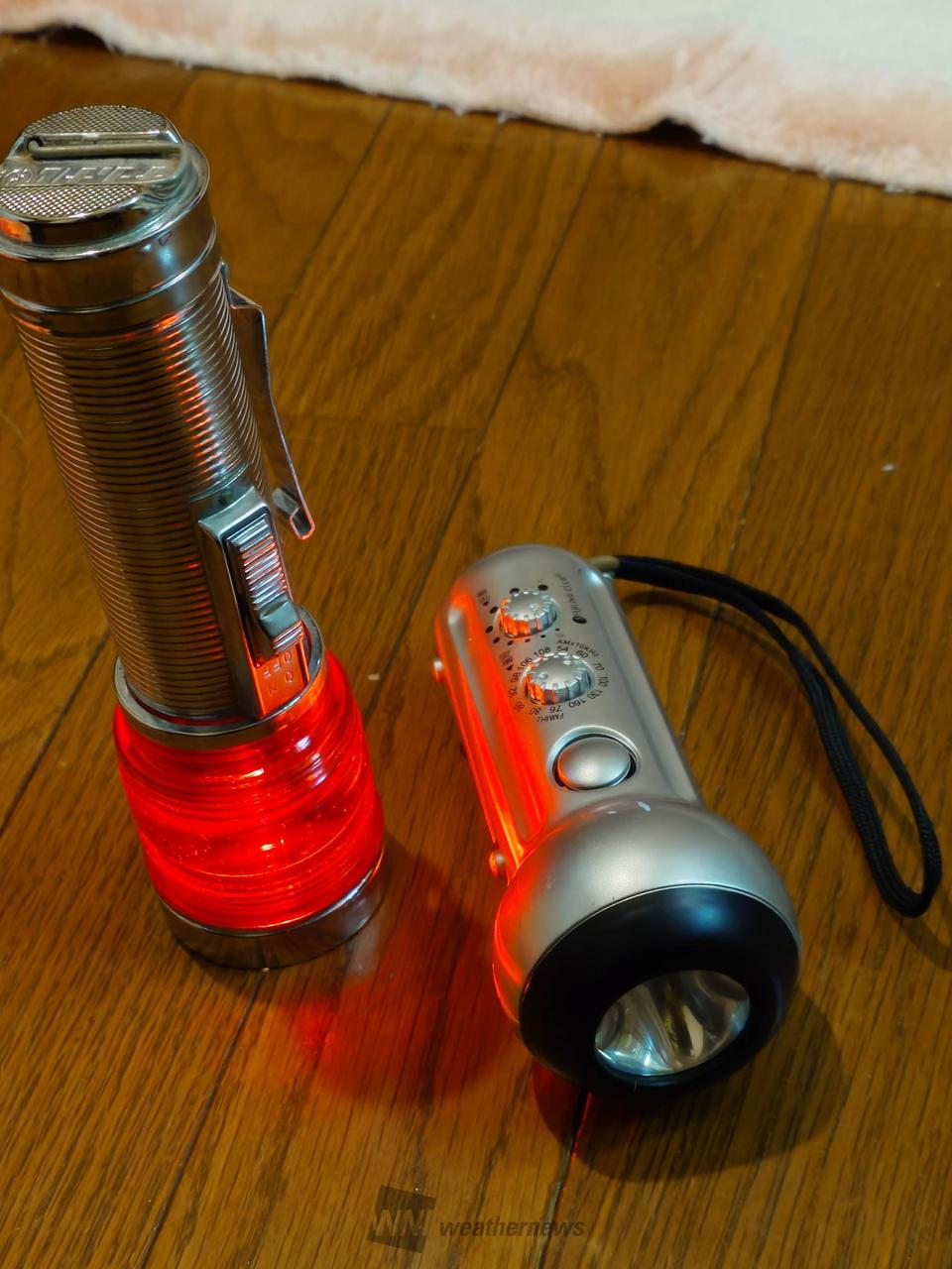 赤色灯付きとラジオが聞ける二本の懐中電灯 | 茨城県牛久市 | 独眼龍