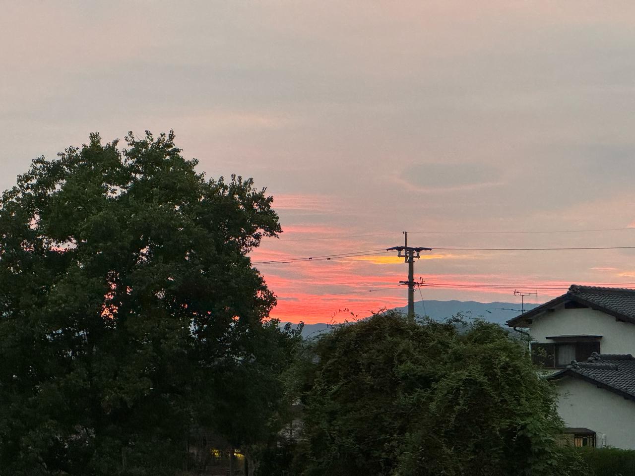 太陽が沈むのがずいぶん早くなりました。今 | 福岡県大野城市