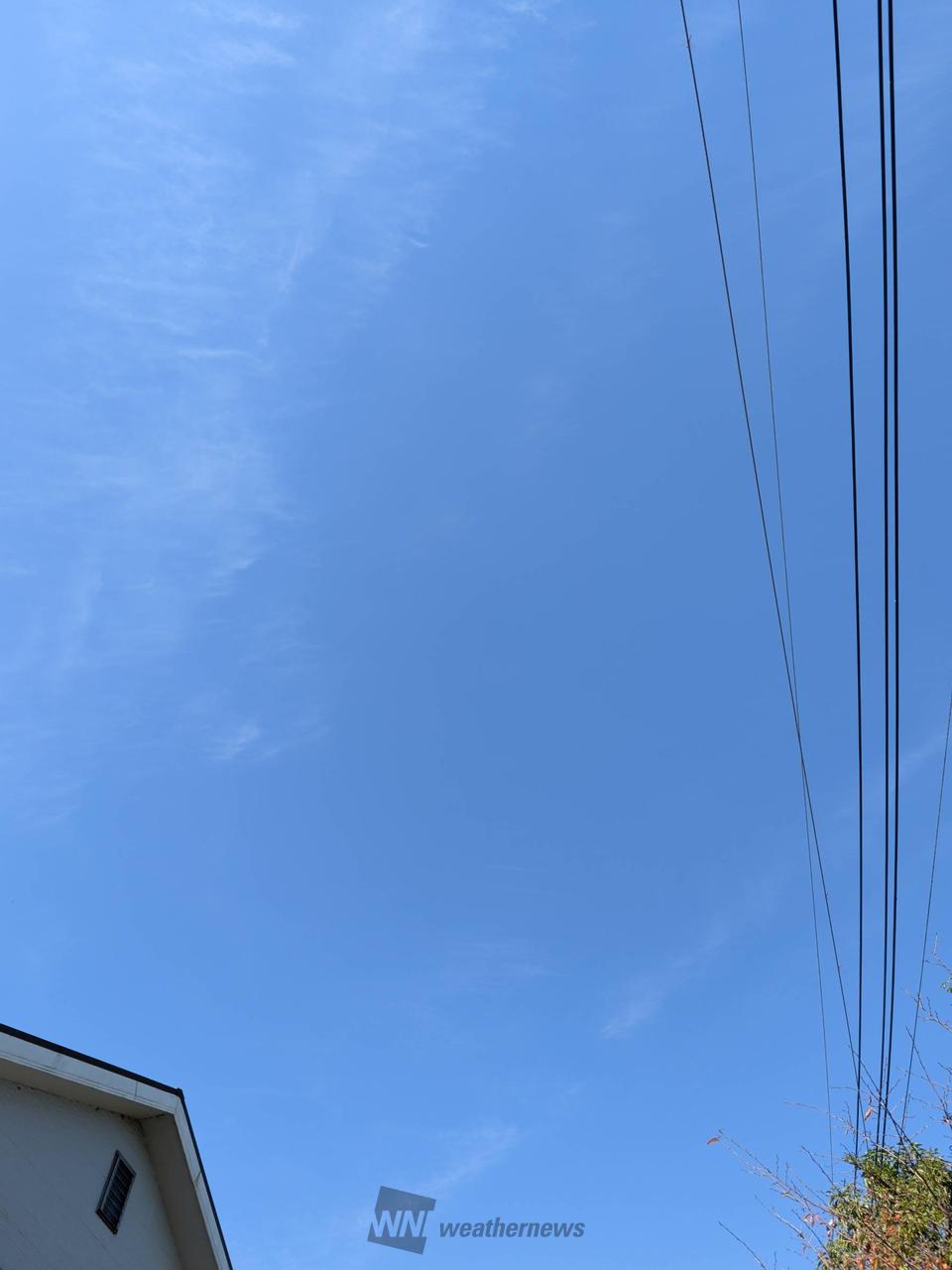 今日も良い天気です！ 少し薄雲が出ていま | 茨城県水戸市 | osho