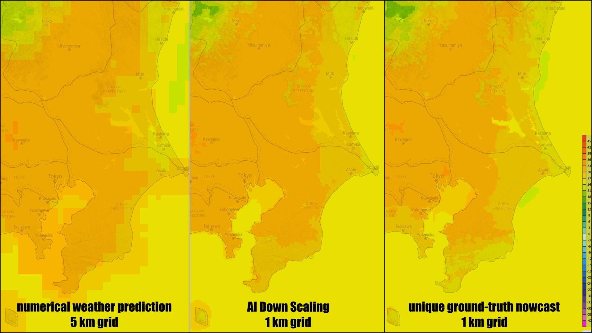 Image of AI-based High-resolution downscaling process