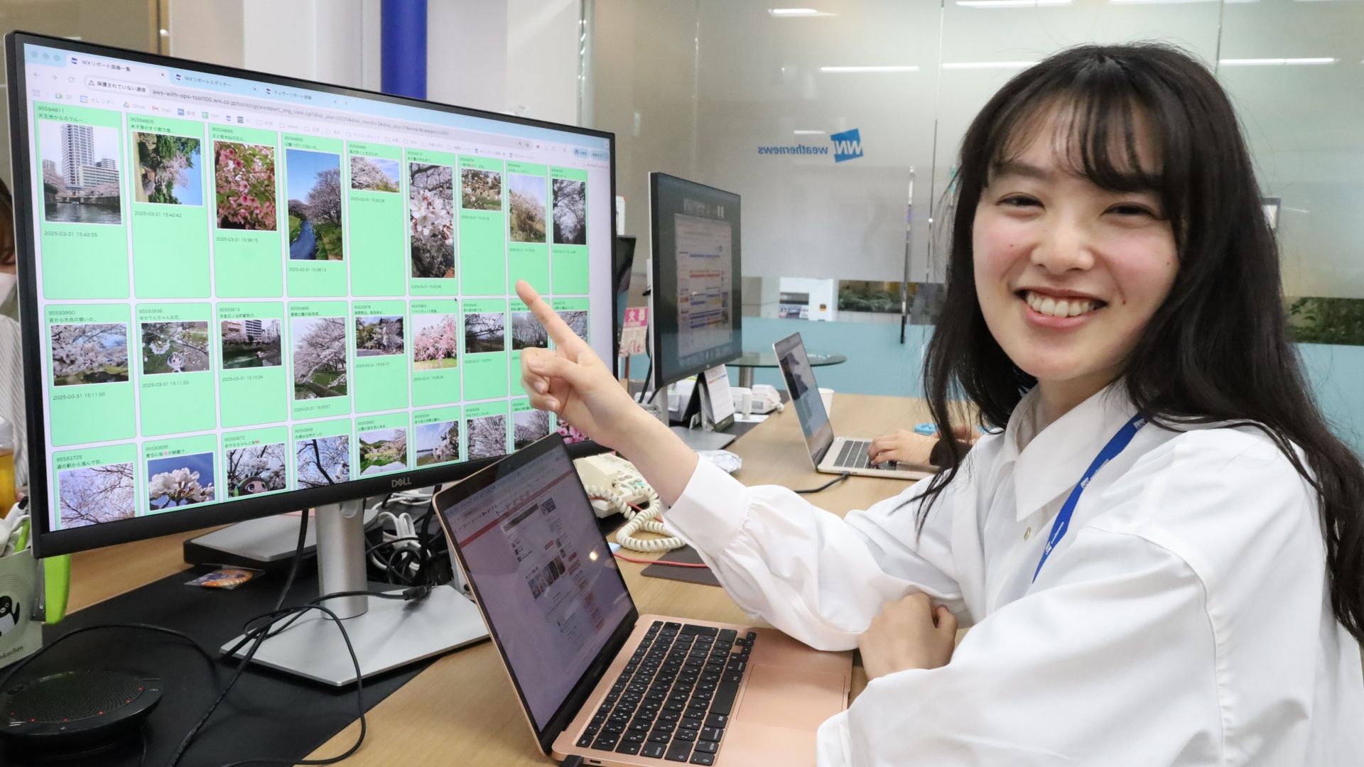 Weathernews Internet team Nanami Osako