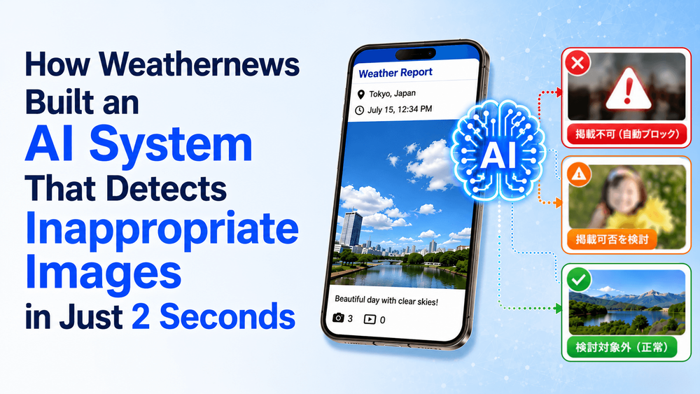 How Weathernews Built an AI System That Detects Inappropriate Images in Just 2 Seconds