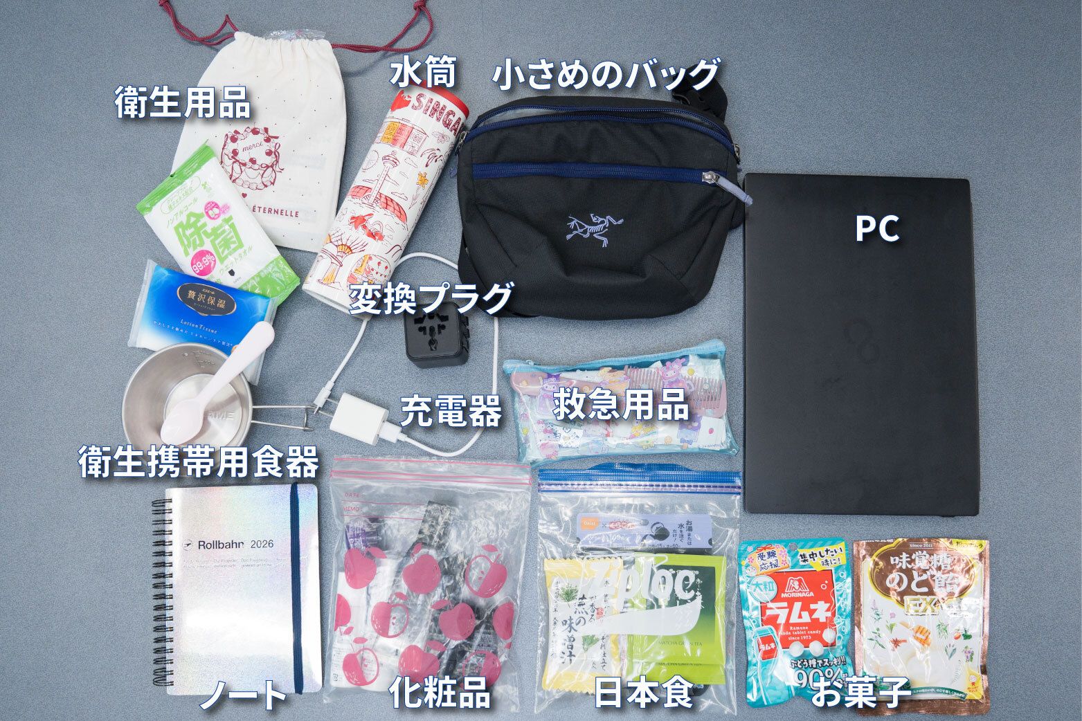 海外出張の際の必需品