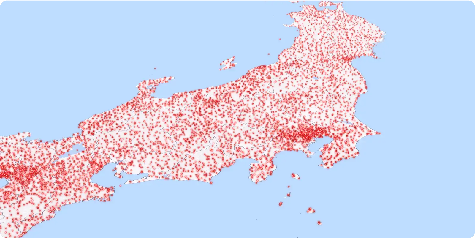 圧倒的な気象観測網