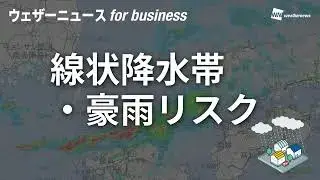 線状降水帯・豪雨リスク(ウェザーニュース for business)紹介動画