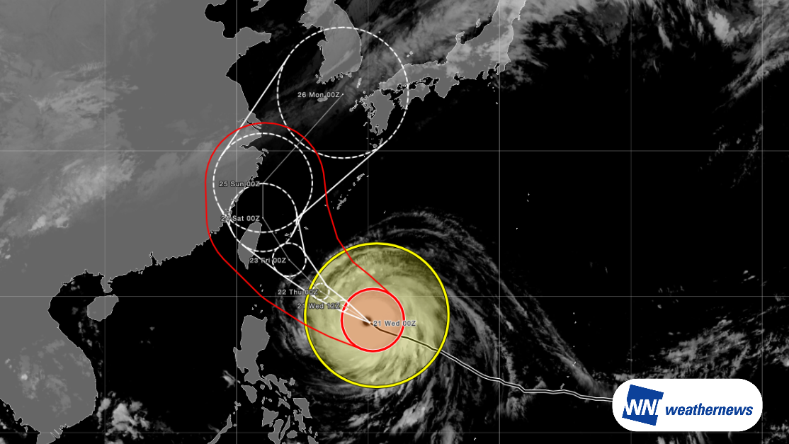 【台風30号 CHAMPI】先島諸島に接近へ　台湾への影響は進路次第、九州上陸のおそれも