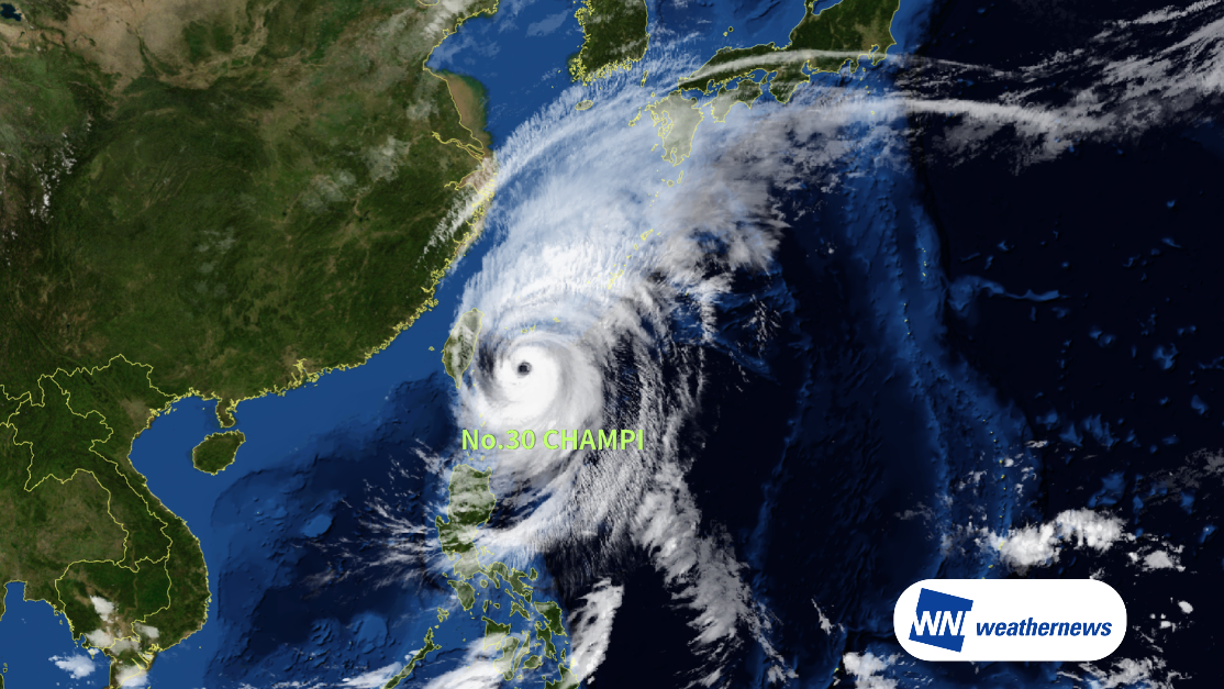 【台風30号 CHAMPI】台湾の空港における強風・横風および降雨リスク
