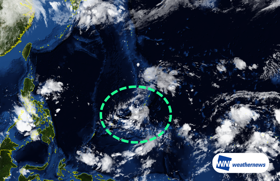 Tropical Depression (07W) Developing Near Guam
