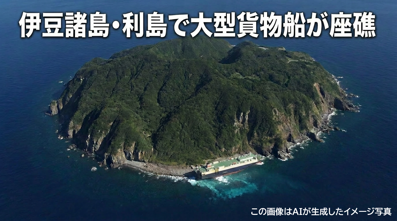 伊豆諸島・利島で大型貨物船が座礁　当日の気象状況を振り返り