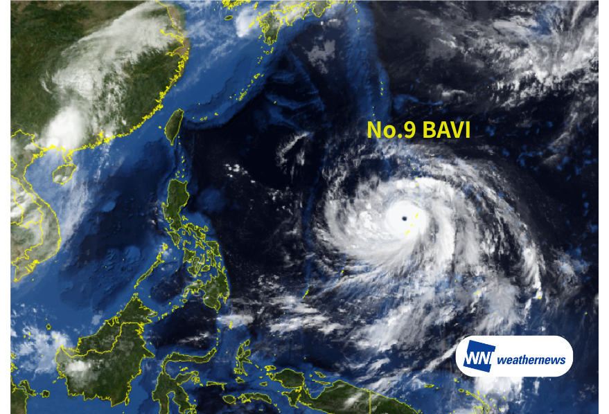 【猛烈な台風9号 BAVI】マリアナ諸島での影響は通過後に収まる見込み 10日に先島諸島へ接近