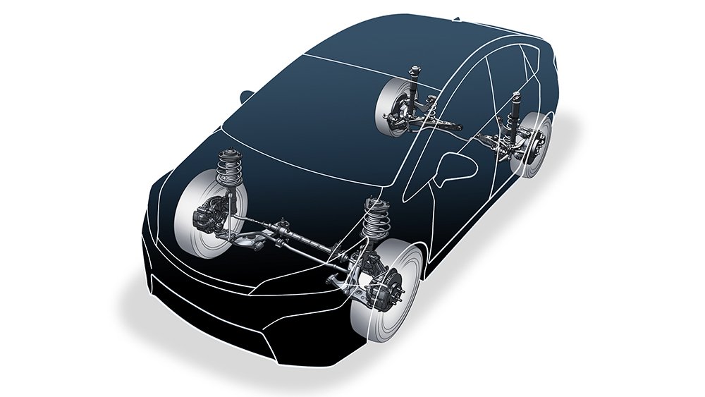 主力製品であるボールジョイントは、自動車の基本性能である「走る」「曲がる」「止まる」のうち、「曲がる」機能を支え、ハンドル操作をタイヤに伝えるために必要不可欠な部品
