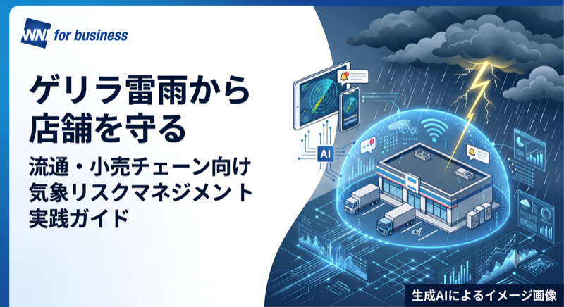 ゲリラ雷雨の被害を防ぐ——流通・小売チェーンのための気象リスク対策ガイド