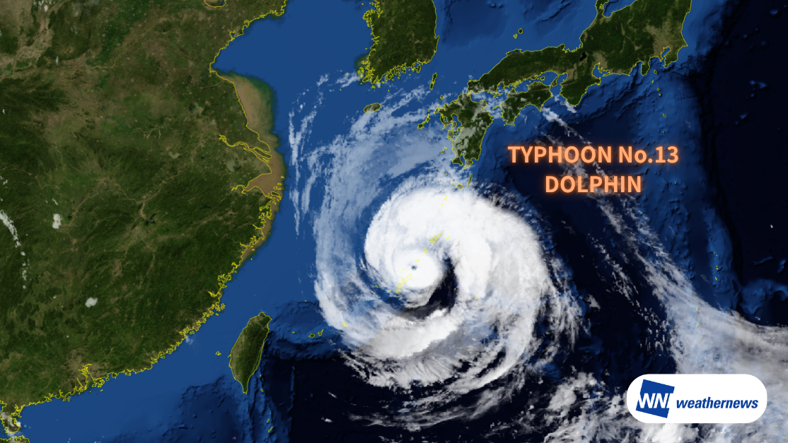 【台風13号 DOLPHIN】大型で強い勢力を維持 沖縄・台湾北部の空港に影響予想